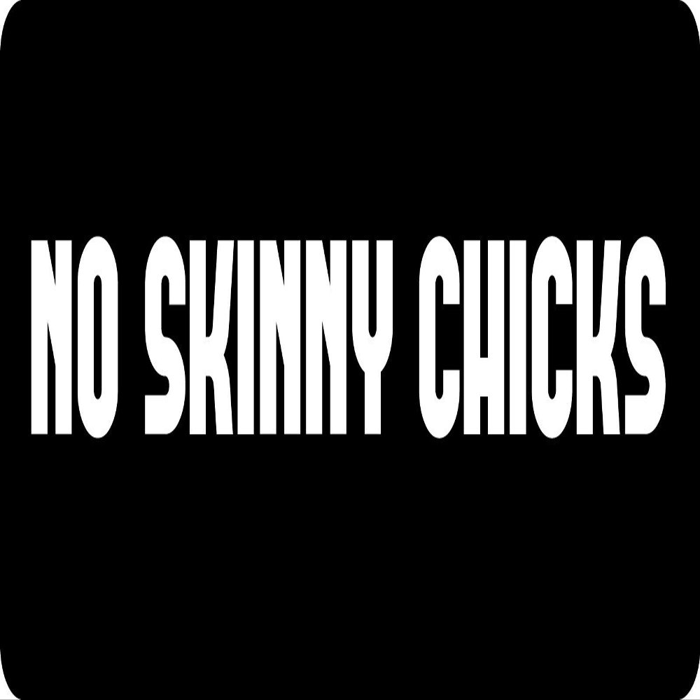 1080 Graphics 3 - No Skinny Chicks Hard Hat/Biker Helmet Sticker BS 1140