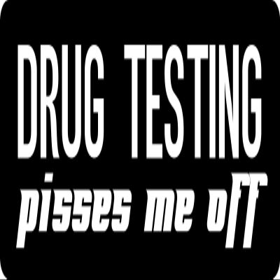 1080 Graphics 3 - Drug Testing Pisses Me Off Hard Hat/Biker Helmet Sticker BS 759