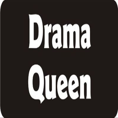 3 - Drama Queen 1 1/4" x 3" Hard Hat Biker Helmet Stickers Bs134