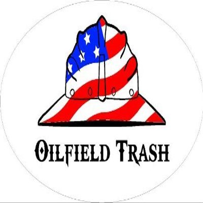 3 - Oilfield Trash Hard Hat/Helmet Stickers 1 1/2" x 3" H259