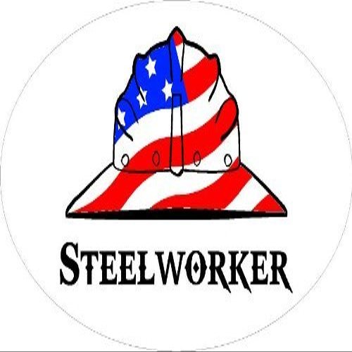 3 - Steelworker Hard Hat/Helmet Stickers 1 1/2" x 3" H253