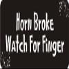 1080 Graphics 3 - Horn Broke Watch for Finger 1 1/4" x 3" Hard Hat Biker Helmet Stickers Bs196 view 1