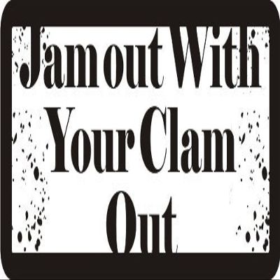 1080 Graphics 3 - Jam Out with Your Clam Out 1 1/4" x 3" Hard Hat Biker Helmet Stickers Bs369