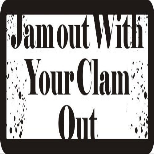 1080 Graphics 3 - Jam Out with Your Clam Out 1 1/4" x 3" Hard Hat Biker Helmet Stickers Bs369