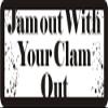 1080 Graphics 3 - Jam Out with Your Clam Out 1 1/4" x 3" Hard Hat Biker Helmet Stickers Bs369 view 1