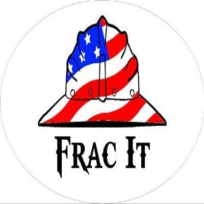 3 - FRAC It Hard Hat/Helmet Stickers 1 1/2" x 3" H281