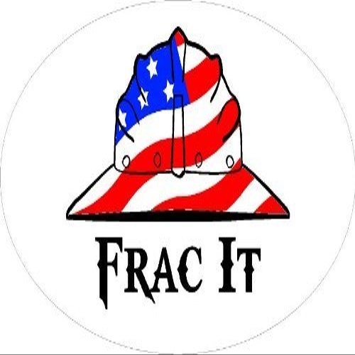 3 - FRAC It Hard Hat/Helmet Stickers 1 1/2" x 3" H281