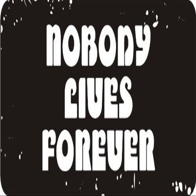 1080 Graphics 3 - Nobody Lives Forever 1 1/4" x 3" Hard Hat Biker Helmet Stickers Bs434