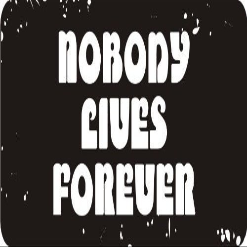 1080 Graphics 3 - Nobody Lives Forever 1 1/4" x 3" Hard Hat Biker Helmet Stickers Bs434