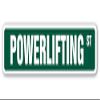 1080 Graphics Powerlifting Street Sign Decal Sticker Wight Lifter musclehead Body Builder Muscle view 1