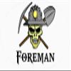3 - Foreman Coal Miner Skull 1 1/2" x 3" Hard Hat Stickers H404 view 1
