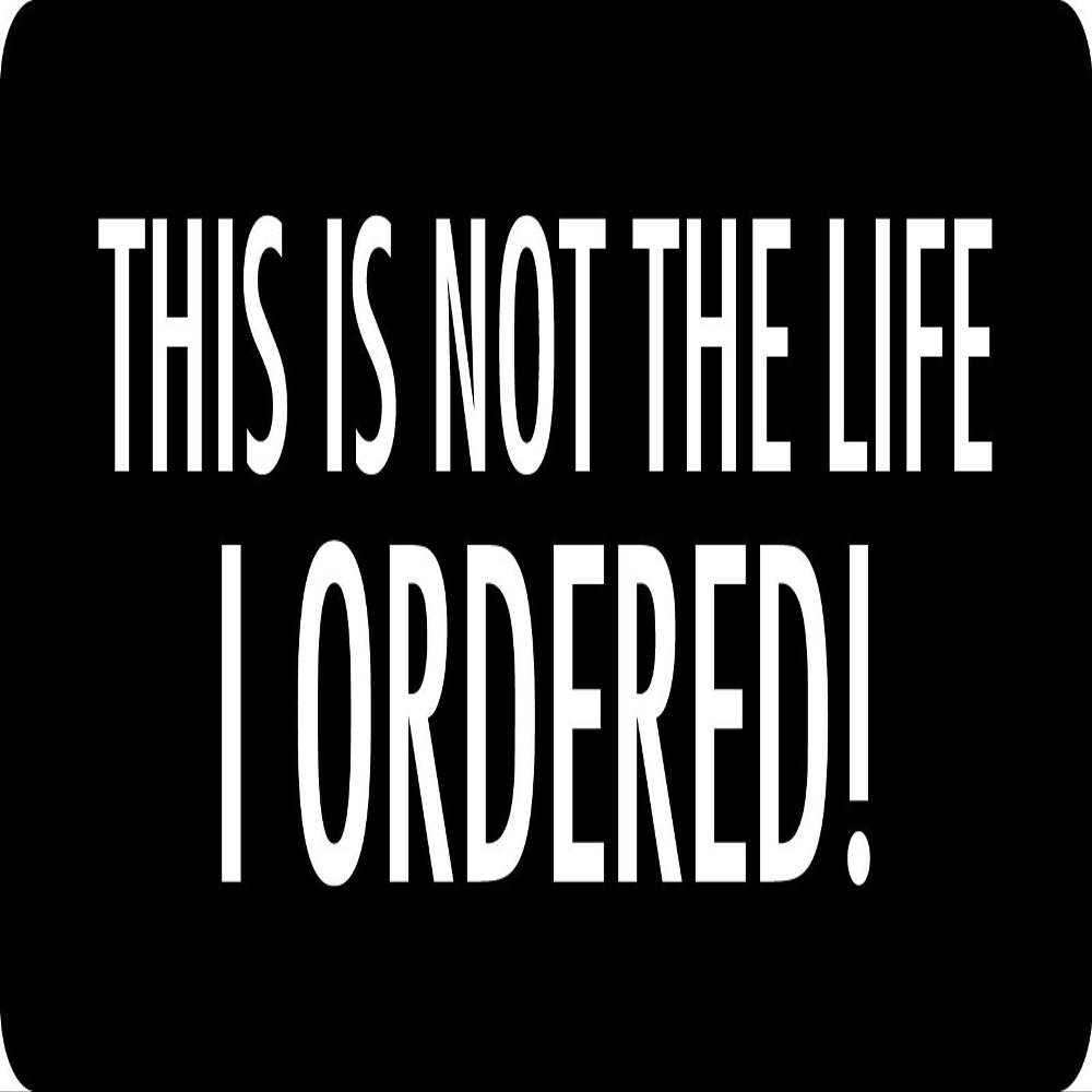 1080 Graphics 3 - This is Not The Life I Ordered Hard Hat/Biker Helmet Sticker BS 1099