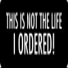 1080 Graphics 3 - This is Not The Life I Ordered Hard Hat/Biker Helmet Sticker BS 1099 view 1