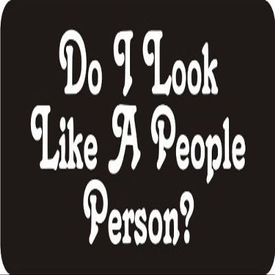 1080 Graphics 3 - Do I Look Like A People Person 1 1/4" x 3" Hard Hat Biker Helmet Stickers Bs112