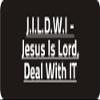1080 Graphics 3 - J.I.L.D.W.I - Jesus is Lord, Deal with It 1 1/4" x 3" Hard Hat Biker Helmet Stickers Bs368 view 1