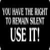 1080 Graphics 3 - The Right to Remain Silent, Use It! Hard Hat/Biker Helmet Sticker BS 998 view 1
