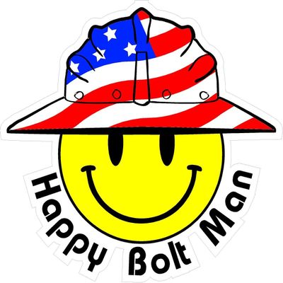 1080 Graphics 3 - Happy Bolt Man Smiley USA Hardhat Oilfield Helmet Toolbox Sticker H824