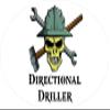 3 - Directional Driller Skull Hard Hat/Helmet Stickers 1 1/2" x 3" H313 view 1