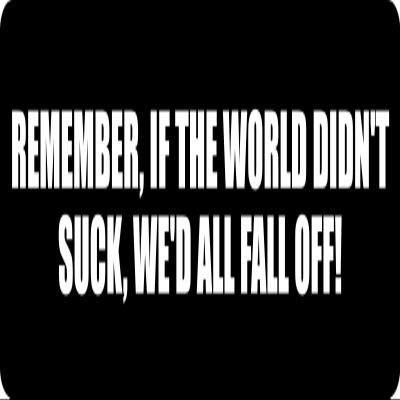 1080 Graphics 3 - Remember, If The World Didn't Suck Hard Hat/Biker Helmet Sticker BS 1194