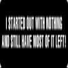 1080 Graphics 3 - I Started Out with Nothing Hard Hat/Biker Helmet Sticker BS 1279 view 1