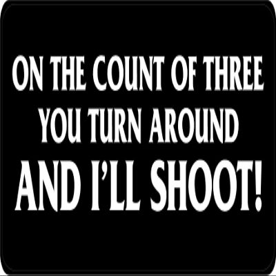 3 - On The Count of Three Hard Hat/Biker Helmet Sticker BS 1157