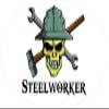 3 - Steelworker Skull Hard Hat/Helmet Stickers 1 1/2" x 3" H316 view 1