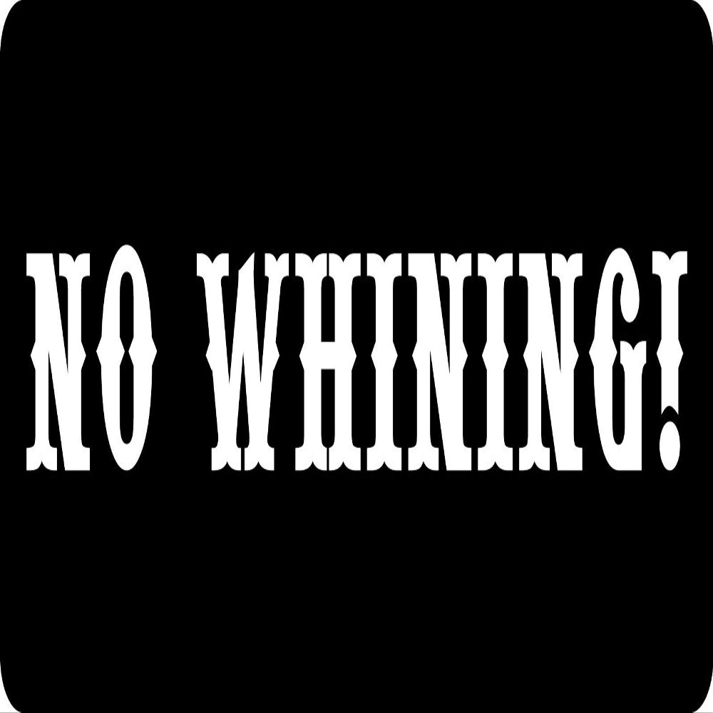 3 - No Whining Hard Hat/Biker Helmet Sticker BS 1143