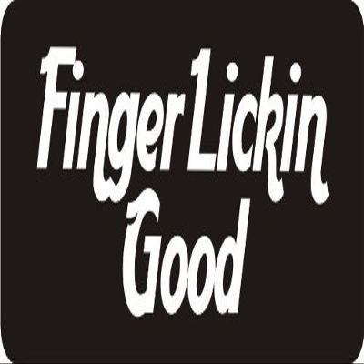 1080 Graphics 3 - Finger Lickin Good 1 1/4" x 3" Hard Hat Biker Helmet Stickers Bs148
