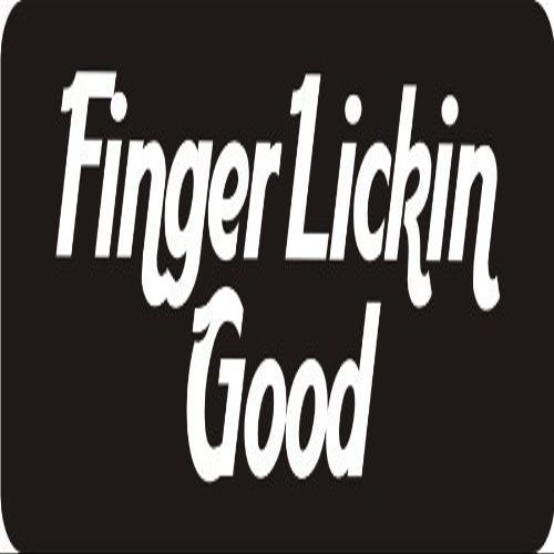 1080 Graphics 3 - Finger Lickin Good 1 1/4" x 3" Hard Hat Biker Helmet Stickers Bs148