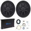 KICKER (2) 44CVX122 Comp VX CVX 12" 1500 Watt Car Sub Bundle with Rockville dB15 6000 Watt Peak/1500w RMS Mono 2 Ohm Car Audio Amp and RWK01 0 Gauge Complete Car Amp Wire Kit w/RCA's (4 Items) view 1