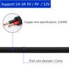 DZYDZR 2pcs 1 Meter 2.1mm x 5.5mm DC 12V Adapter Cable DC Plug Extension Cable Male to Male Black, for LED, CCTV, Car, Monitors, and More (3.3ft) view 4