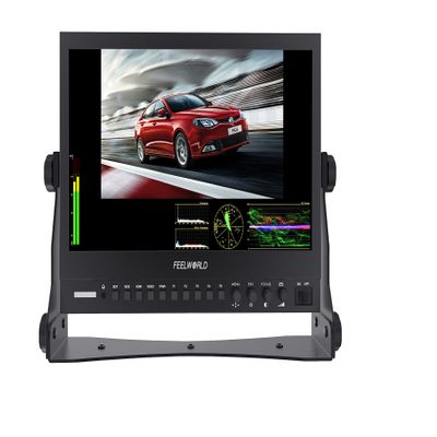 Feelworld P133-9DSW 13.3 inch Broadcast IPS LCD Monitor 3G-SDI/ HDMI with FHD 1920x1080 Waveform Vector Scope Histogram P133-9DSW