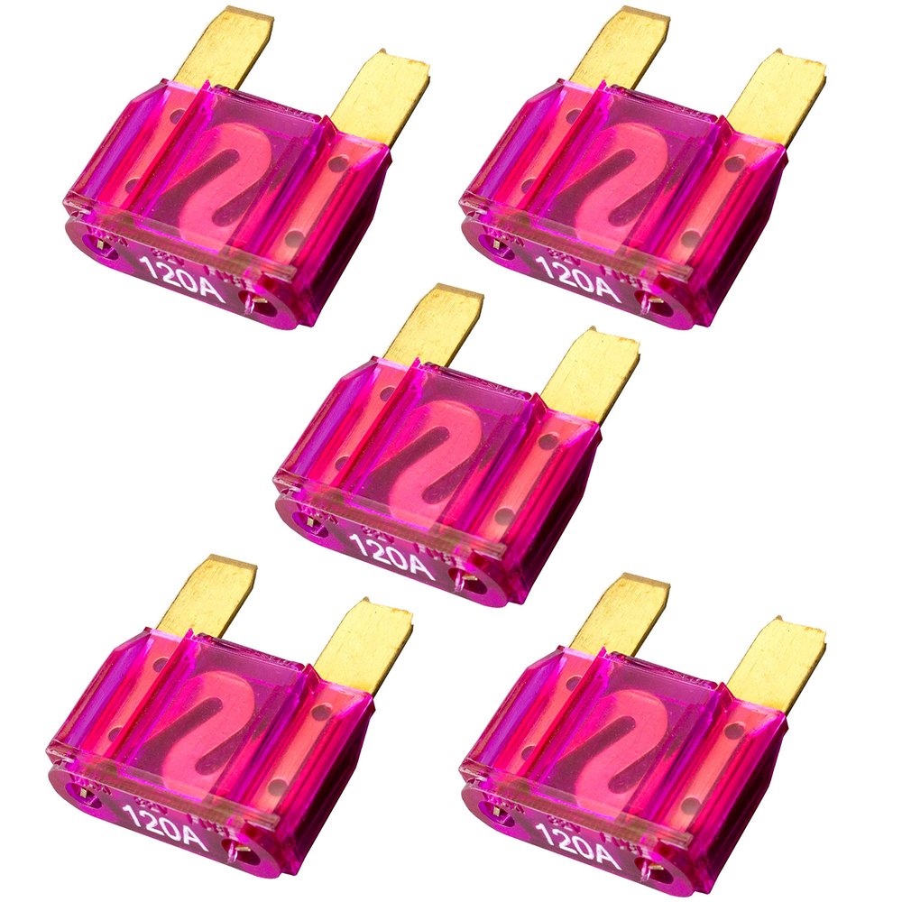 225FWY 5 Pack 120 AMP Gold APX Maxi Fuse Blade 120A Car Truck Boat Marine RV