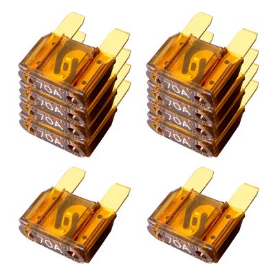 10 Pack 70 AMP Gold APX MAXI Fuse Blade 70A Car Truck Boat Marine RV