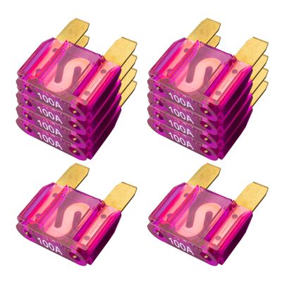 225FWY 10 Pack 100 AMP Gold APX Maxi Fuse Blade 100A Car Truck Boat Marine RV