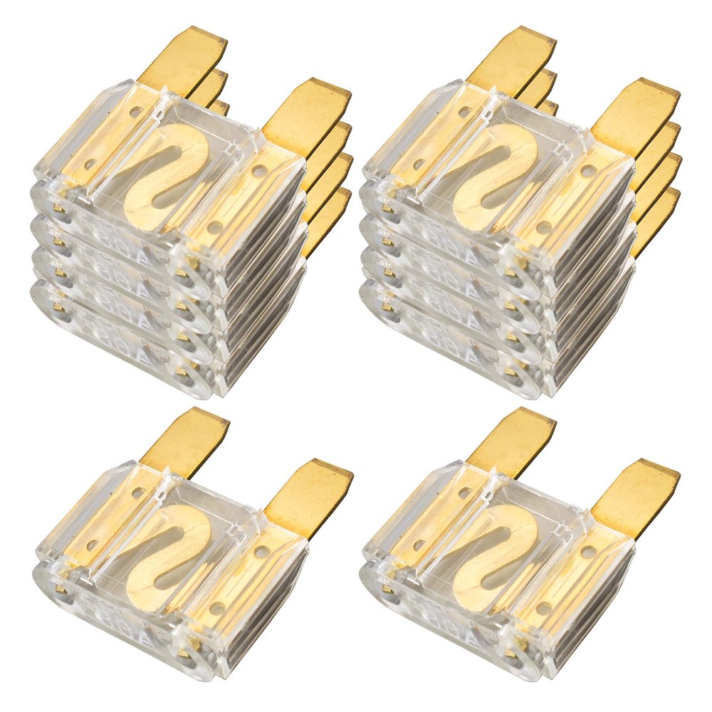 10 Pack 80 AMP Gold APX MAXI Fuse Blade 80A Car Truck Boat Marine RV