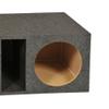 Q Power HD212VL 12 Inch Dual Vented Subwoofer Box, Heavy Duty 2-Hole Extra Large Ported Enclosure with 1-Inch MDF Front, Charcoal Grey Finish view 4