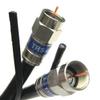 100ft 3X Shields 3Ghz Aerial RG6 Messenger Coax Cable 18AWG w/Ground Messenger Pole to Pole to Building Weather Seal All Brass CONNECTORS UL ETL HD Satellite Assembled in USA