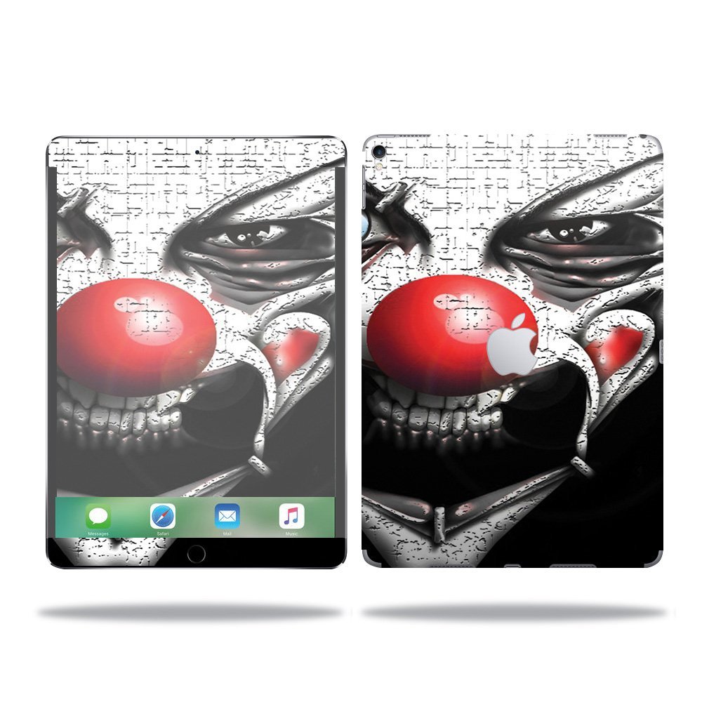 MightySkins Skin Compatible with Apple iPad Pro - Evil Clown | Protective, Durable, and Unique Vinyl Decal wrap Cover | Easy to Apply, Remove, and Change Styles | Made in The USA