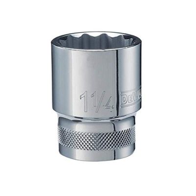 Stanley DWMT75439OSP Socket, 3/4 in Drive, 12 Point, 2-7/32 in L, Polished Chrome Vanadium