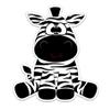 Baby Cute Zebra - 5" Vinyl Sticker - for Car Laptop I-Pad - Waterproof Decal view 1