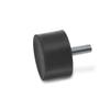 Ganter Standard Elements, GN 352 Bump Stop with Internal Thread, Natural Rubber, Black, GN 352-75-50-M12-S-55 view 1