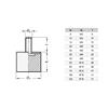 Ganter Standard Elements, GN 352 Bump Stop with Internal Thread, Natural Rubber, Black, GN 352-75-50-M12-S-55 view 2