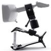 Clamptastick !- Universal Cell Phone Holder for mounting on Rearview Mirror Compatible with Mobile iOS Devices, Android Smartphone GPS and More. (Black - Version 1) view 1