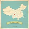 Children Inspire Design Wall Map, My Roots China Personalized Wall Map 16x20 Inch Print, Kid's China Map Wall Art, Wall Art Print, Nursery Decor, Nursery Wall Art view 1