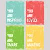 You Are Collection, Set of Four 16x20 Inch Print Wall Art Prints, Nursery Decor, Kid?s Wall Art Print, Gender Neutral, Kid?s Room Decor, Motivational Word Art, Inspirational Artwork for Kids view 1