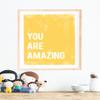 You Are Collection, Set of Four 16x20 Inch Print Wall Art Prints, Nursery Decor, Kid?s Wall Art Print, Gender Neutral, Kid?s Room Decor, Motivational Word Art, Inspirational Artwork for Kids view 4