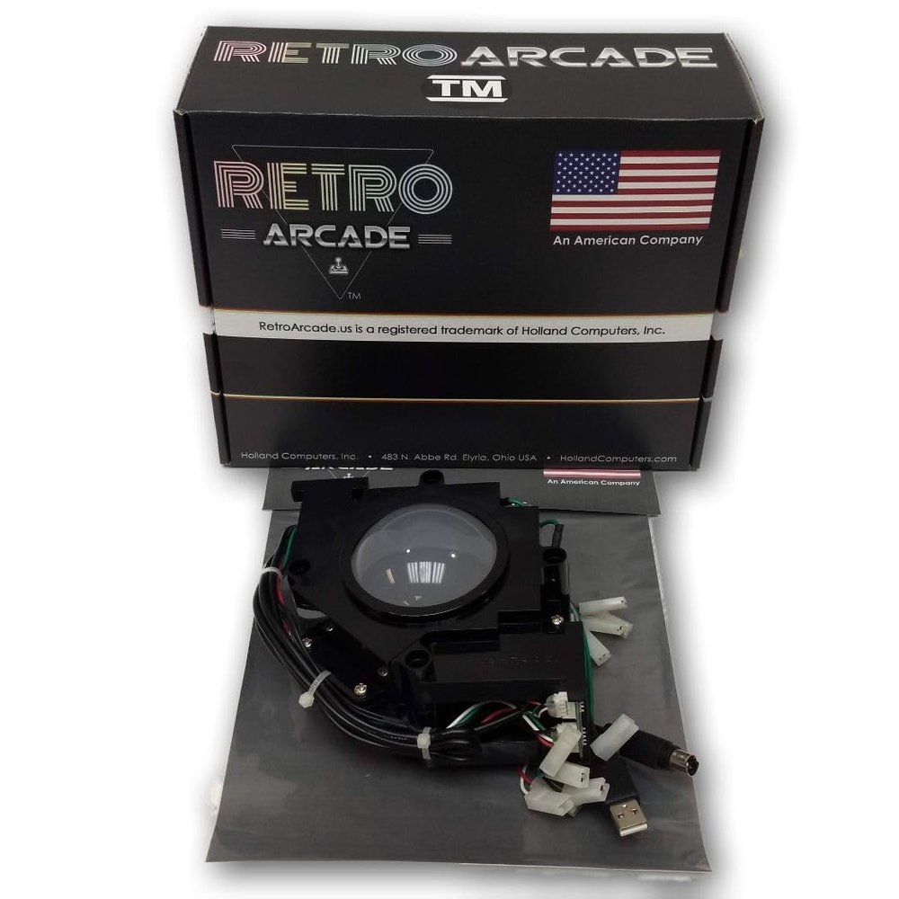 RetroArcade.us Track Ball 3 inch Arcade Game Trackball for PC or MAC USB, PS2 and Jamma + Mame Systems