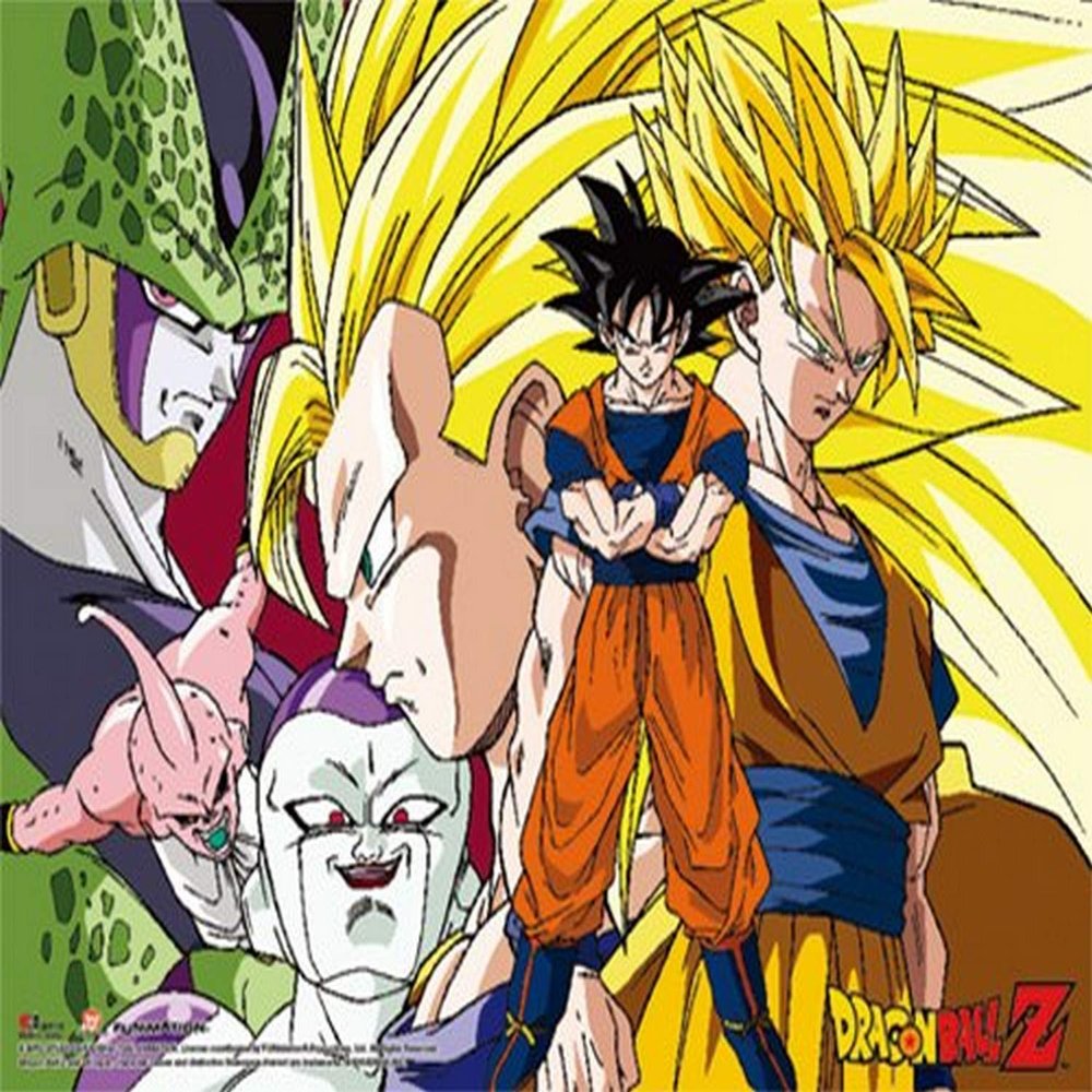 Great Eastern Entertainment 81176 Dragon Ball Z Goku & Villains Special Edition Wall Scroll