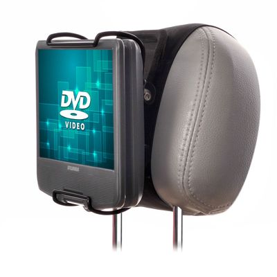 WANPOOL Portable DVD Player Car Headrest Mount with Angle-Adjustable Clamp, for use with Swivel Screen Style Portable DVD Players (DVD Player is not Included)